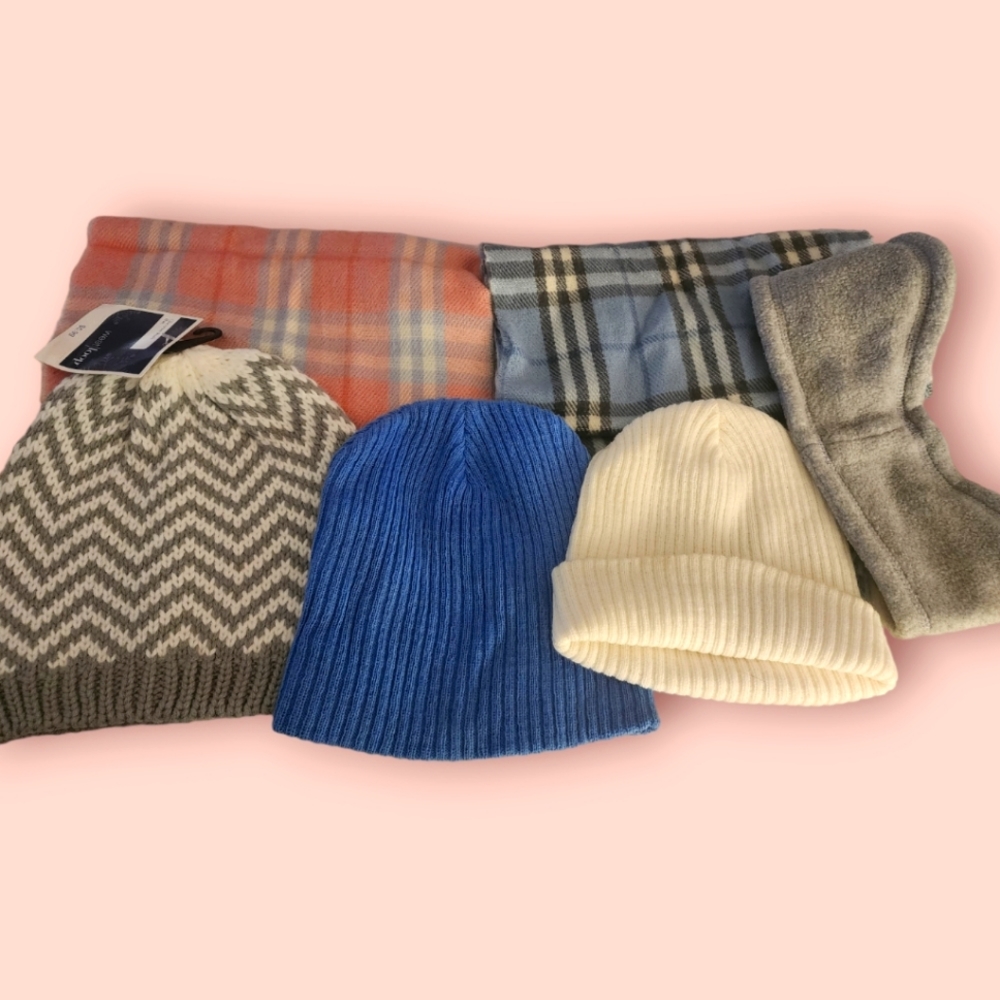 KNIT HAT AND SCRAF Bundle
